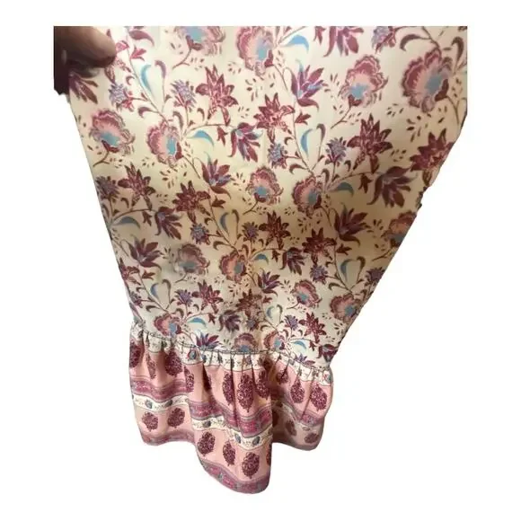 Band of Gypsies Collective Women's Size Medium Jumpsuit Romper Cream Floral NWT - Picture 3 of 6